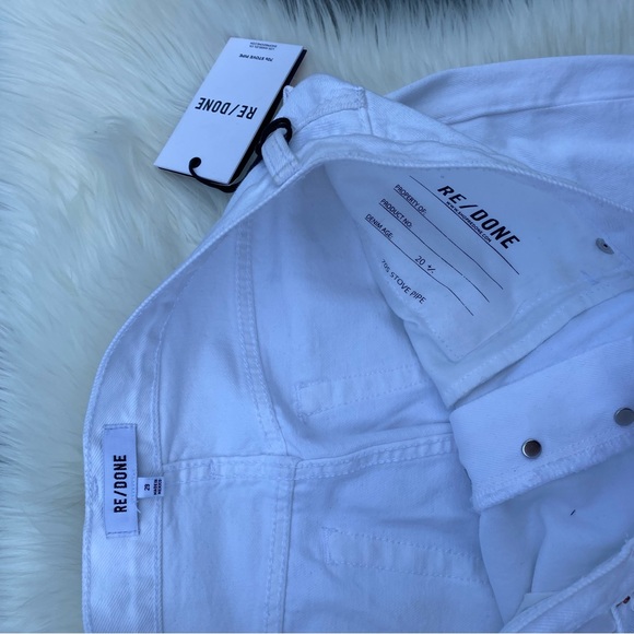 Re/done White Destroyed Jeans - Picture 3 of 5